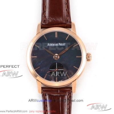 GB Factory 904L Audemars Piguet Jules Audemars Small Seconds 33mm Ladies Watch - Rose Gold Case Cal.3090